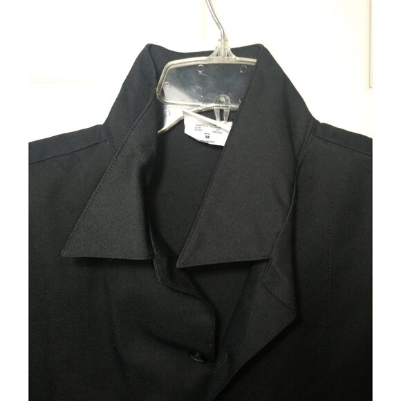 Hard Rock cafe short sleeve button up front employee uniform shirt black med - Picture 5 of 6